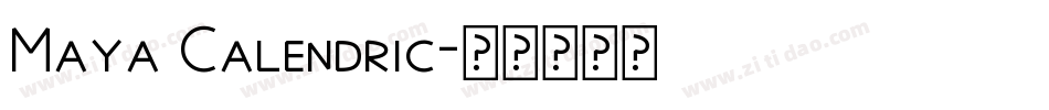 Maya Calendric字体转换